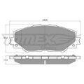 1x Bremsbelagsatz, Scheibenbremse TOMEX Brakes TX 15-41 passend für TOYOTA