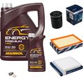 BOSCH Inspektionspaket 6 L MANNOL Energy Premium 5W-30 für Suzuki Vitara LY 1.6