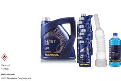 12L MANNOL 2-Takt Plus API TC Öl Motorradöl Scooter Teilsynthetisch Schlauch