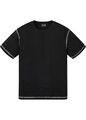 T-Shirt aus Bio Baumwolle Loose Fit Gr. 48/50 (M) Schwarz Herrenshirt Neu
