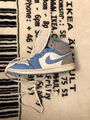 EU Größe 40 - Air Jordan 1 SE Mid University Blue, mit Karton