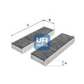 UFI Filter, Innenraumluft 54.172.00 für CITROËN DS OPEL PEUGEOT TOYOTA