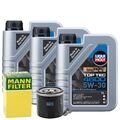 Motoröl 5W30 LIQUI MOLY Top Tec 4600 3L+MANN Ölfilter+Ölablassschraube