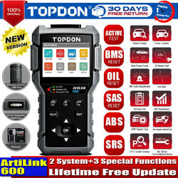 🔥TOPDON AL600 Profi KFZ Diagnosegerät Auto OBD2 Scanner Aktiver Tester AutoVIN