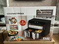 GOURMETmaxx Heißluftfritteuse Dual Airfryer Heißluft Fritteuse