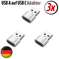 USB A auf USB C Adapter Konverter Ladeadapter Datenübertragung Stecker OTG