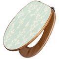 WC-Sitz Bambus Holz Toilettendeckel banjado Klobrille Klodeckel Vintage Ranken