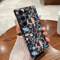 Handyhülle für Samsung Galaxy S24 Ultra S23 S22 A23 A15 A54 Blumen Schutz Case