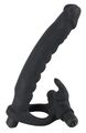 ORION Penisring mit Dildo - vibro Cockring mit Analplug und Klitorisreizer