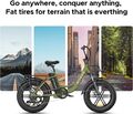 ENGWE L20 E Bike 20Zoll 250W Elektrofahrrad 48V 13Ah Abnehmbarer Akku 150km Grün