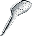 Hansgrohe Raindance Select E - Duschkopf, Handbrause Mit 3 Strahlarten, Eckige D