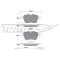 1x Bremsbelagsatz, Scheibenbremse TOMEX Brakes TX 16-55 passend für CITROËN