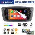 2+32G Autoradio Android 13 Carplay GPS NAVI Für Seat Ibiza MK 4 IV 6J 2009-2013