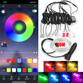 10IN1 10m RGB LED Auto Innenraumbeleuchtung Ambientebeleuchtung Lichtleiste APP