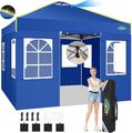 Pavillon 3x3m Wasserdicht Faltpavillon Pop-Up Partyzelt Gartenzelt UV Schutz 50+