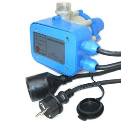 Pumpensteuerung Druckschalter für Hauswasserwerk Automatik PumpenschalterOptional auch mit Stecker, Kabel und Kupplung lieferbar