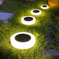 8/12LED Solarleuchte Bodenstrahler Außen IP65 Gartenleuchten Garten Solarlampen