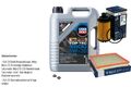 BOSCH Inspektionspake 5 L LIQUI MOLY Top Tec 4600 5W-30 für Opel Zafira Tourer