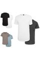 Urban Classics Herren T-Shirt Plus Size 2er-Pack Long  Shaped Tee Doppelpack