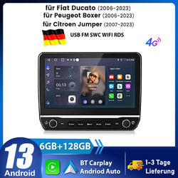 6+128G Android 13 Autoradio GPS CarPlay Für Fiat Ducato Citroen Jumper 2006-2023