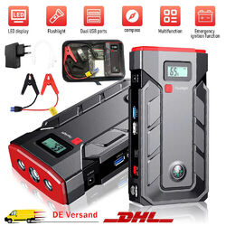 28000mAh KFZ Starthilfe Jump Starter 2000A Ladegerät Booster Powerbank Ladegerät