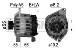 MESSMER Lichtmaschine Generator 120A 14V für Renault Megane I Grandtour 1.9