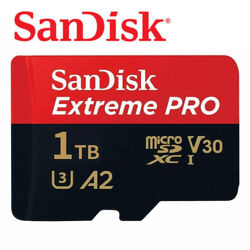 SanDisk Extreme Pro 1TB 120MB/s micro SDXC UHS-I Class10 U3 V30 A2 Speicherkarte