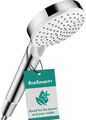 Hansgrohe wassersparender Duschkopf Crometta, Sparduschkopf 6l/min, Duschbrause