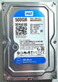 Western Digital Caviar Blue 3,5-Zoll 500GB 7200RPM Festplatte WD5000AAKX