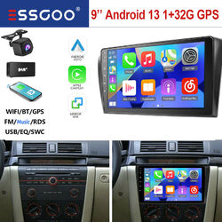 32G Android 13 Carplay GPS RDS Autoradio WIFI DAB+ Kamera Für Mazda 3 BK 2003-09