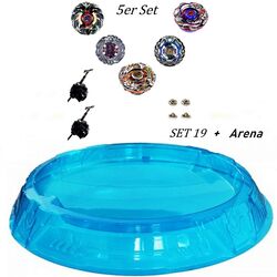 5er Set + Arena Auswahl Kreisel für Beyblade Burst Metal Fusion 4D GT Arena XXL