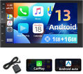 7" Android13 AUTORADIO mit Apple Carplay GPS NAVI BLUETOOTH WIFI MP5 DOPPEL 2DIN