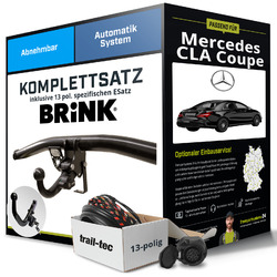 Anhängerkupplung BRINK abnehmbar für MERCEDES CLA Coupe +E-Satz AHK NEU ABEBis 25.09. im FlashSale 10% sparen*!