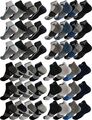 12 Paar Sneaker Socken Herren Damen Sport Socken Baumwolle, 39-4