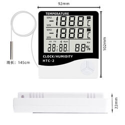 Wetterstation mit Außensensor Thermometer Hygrometer Luftfeuchtigkeit Temperatur