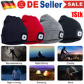 Wintermütze warme Mütze Strickmütze mit LED Licht aufladbar USB Beanie Portwest