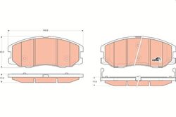 TRW Bremsbelagsatz, Scheibenbremse GDB1715 für CHEVROLET OPEL