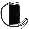 Hülle für Samsung  A15 A54 A55 S24 FE Handykette Book Tasche mit Band schwarz