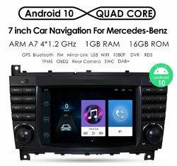 7" Android Autoradio Für Mercedes Benz C/CLK/G Klasse W203 W209 WIFI 4G RDS DAB+