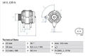 Lichtmaschine mit Mehrfachriemenscheibe 0 986 041 140 BOSCH für VOLVO V70 II S70