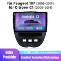 2+64G Carplay Android 13 Für Toyota Aygo Peugeot 107 Autoradio GPS Navi WIFI BT