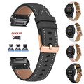 Quickfit Armband Für Garmin Fenix 7/7X 6/6X Pro 5/5X Plus 3 HR Leder Ersatz Band