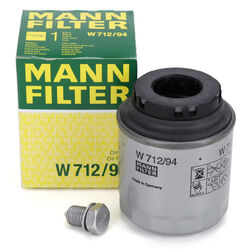 MANN Ölfilter + Schraube für VW GOLF 6 PASSAT POLO 5 TIGUAN TOURAN 1.2/1.4 TSI