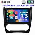 64GB Android 13 Autoradio GPS Navi für Mercedes Benz C/CLC Klasse W203 2005-2009