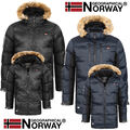 Geographical Norway Herren Parka Jacke Winterjacke Kapuze Webpelz WN051H/GN 