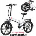 NEW Elektrofahrrad 350W Citybike,20 Zoll Faltbar E-Bike 7 Gänge 20LVXD30