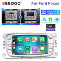 DAB+ 32G Autoradio Android 13 GPS Carplay Für Ford Focus MK2 Mondeo S C MAX Navi