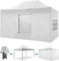 Pavillon Wasserdicht Faltpavillon 3x3m 3x4,5m PopUp Pavillion Gartenzelt Anti-UV