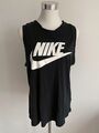 Nike Sport Top M Schwarz Logo Damen