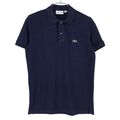 Lacoste Slim Fit Blau Polohemd T-Shirt Herren Größe 3 - S